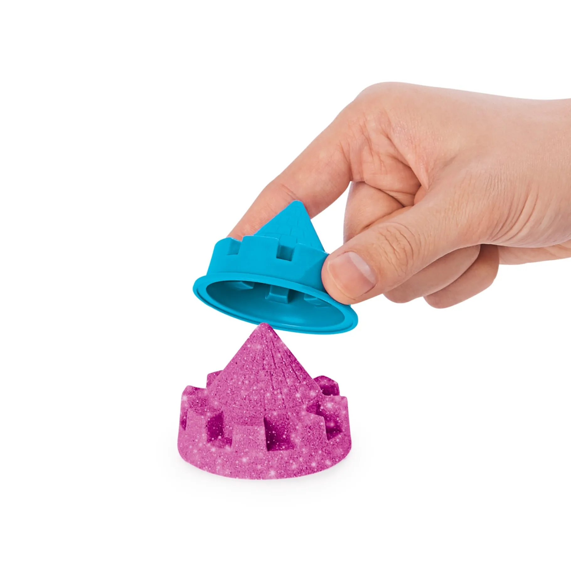 Speelzand|Speelmais>Spinmaster Kinetic Sand Sparkling Sandcastle Pink