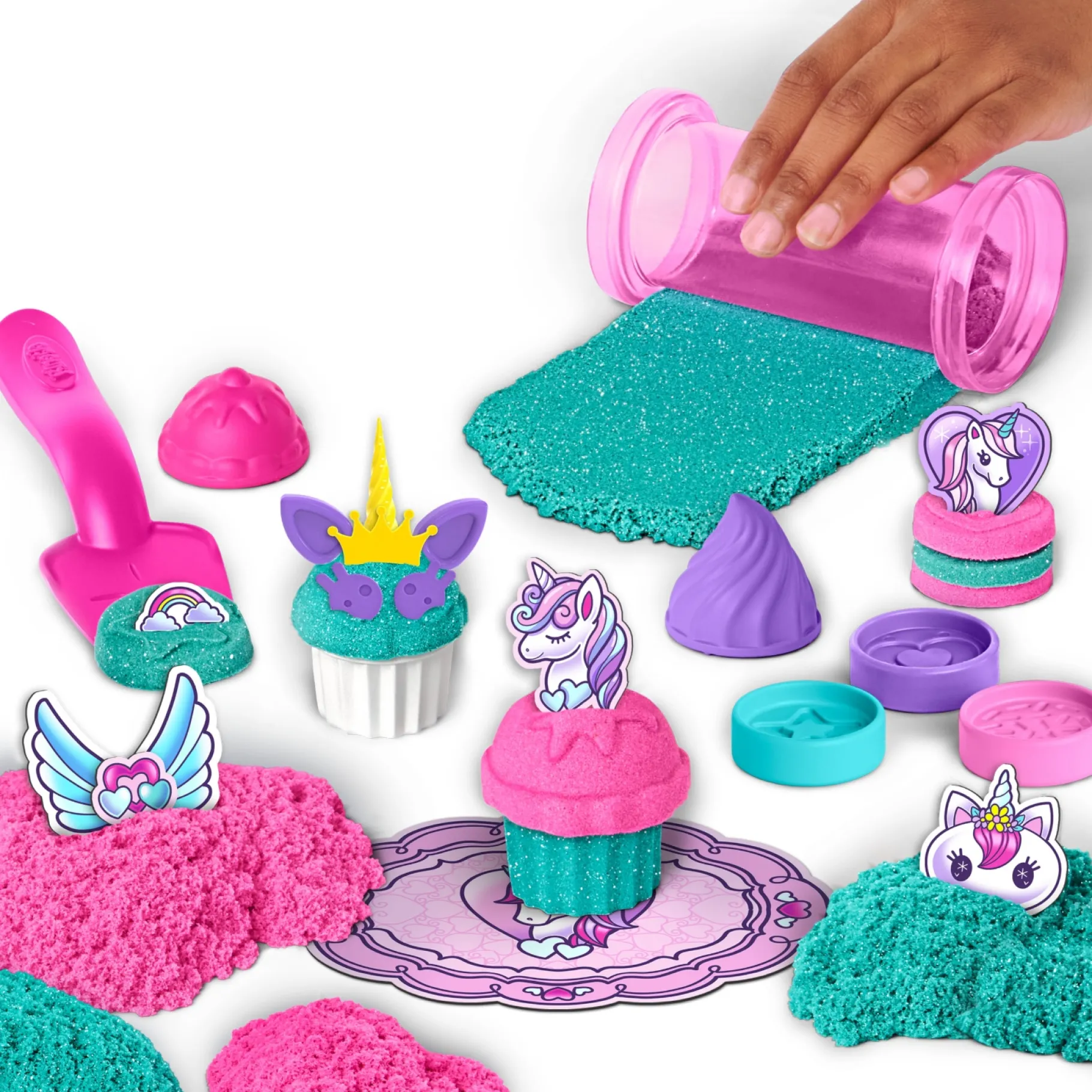 Speelzand|Speelmais>Spinmaster Kinetic Sand Unicorn Bake Shoppe