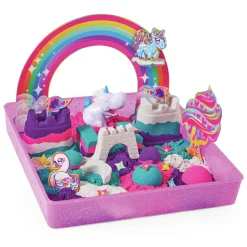 Speelzand|Speelmais>Spinmaster Kinetic Sand Unicorn Kingdom Playset
