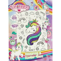 Kleurboeken> Kleur En Stickerboek Unicorn