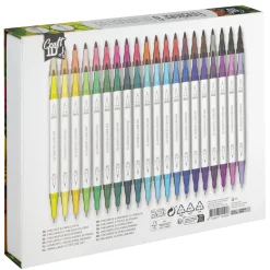 Schrijfwaren> Kleurset fineline + brushpen 40 Delig in luxe box