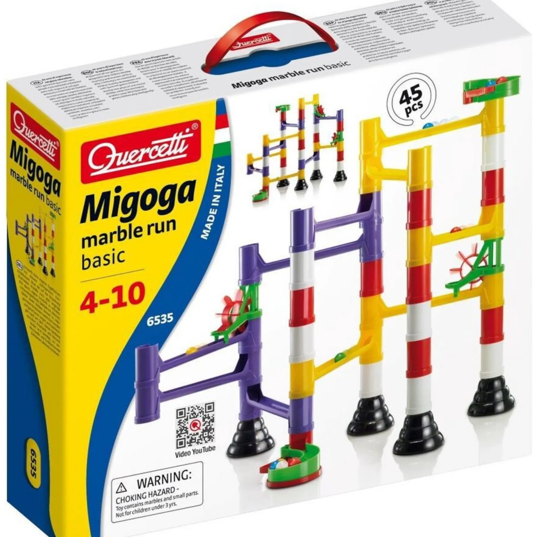 Knikkerbanen>Quercetti Knikkerbaan migoga 45 delig