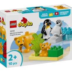 Bouwstenen>LEGO 10442 DUPLO Families van wilde dieren:  pinguïns en leeuwen