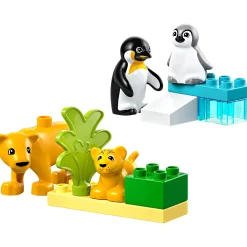Bouwstenen>LEGO 10442 DUPLO Families van wilde dieren:  pinguïns en leeuwen