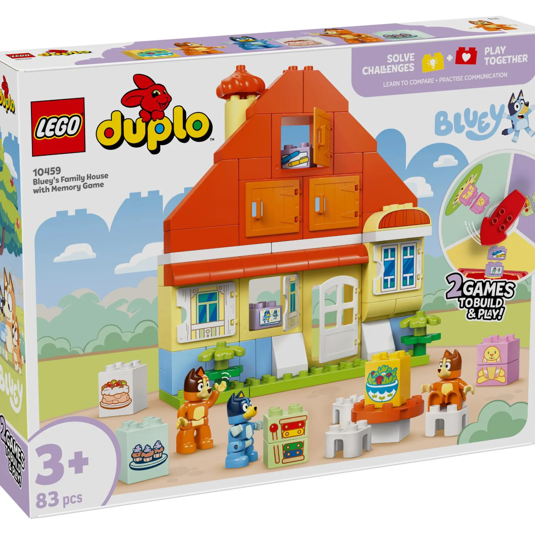 Bouwstenen>LEGO 10459 Duplo Huis Bluey Met Geheugenspel