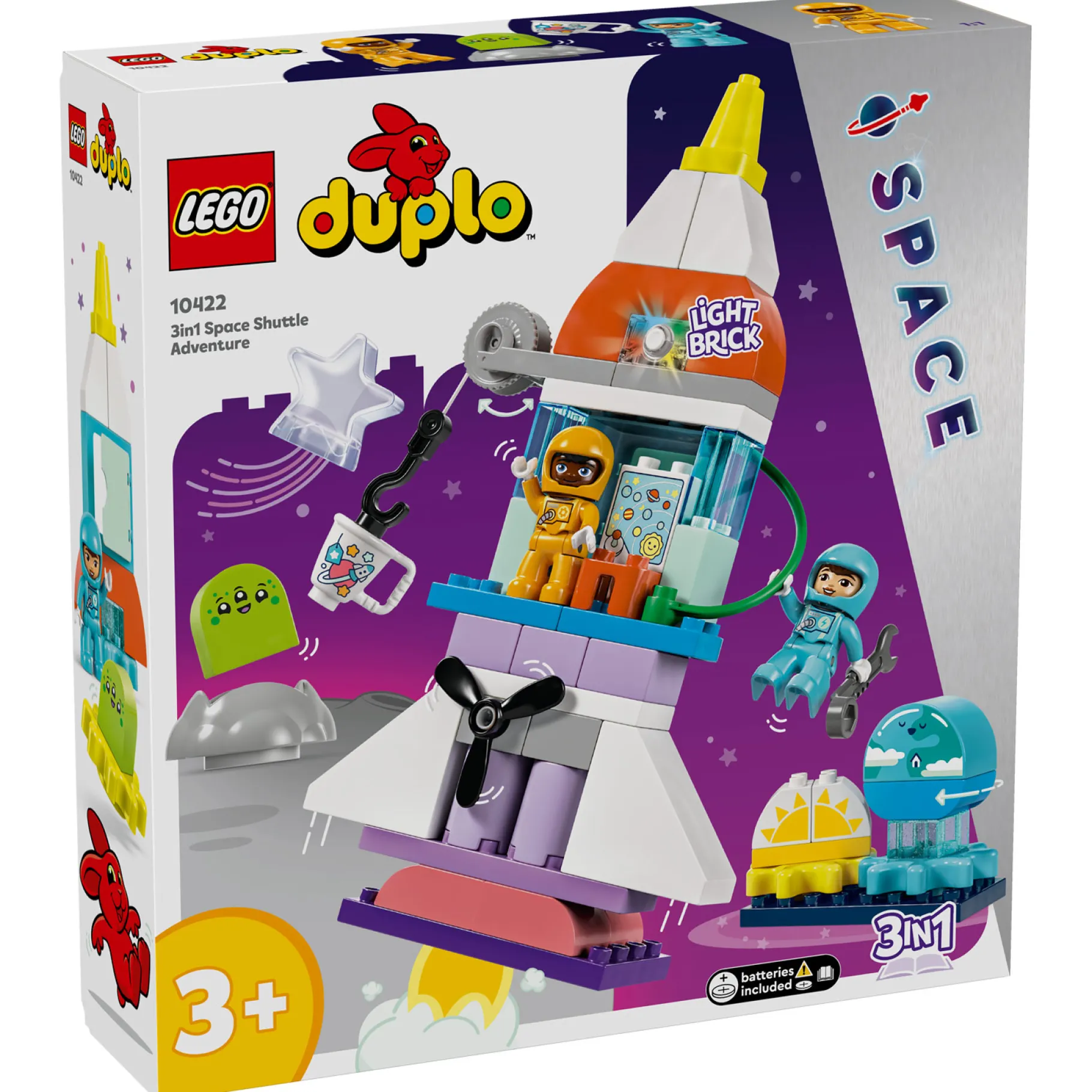 Bouwstenen|Jongens>LEGO 10422 Duplo 3-in-1 Ruimteavontuur