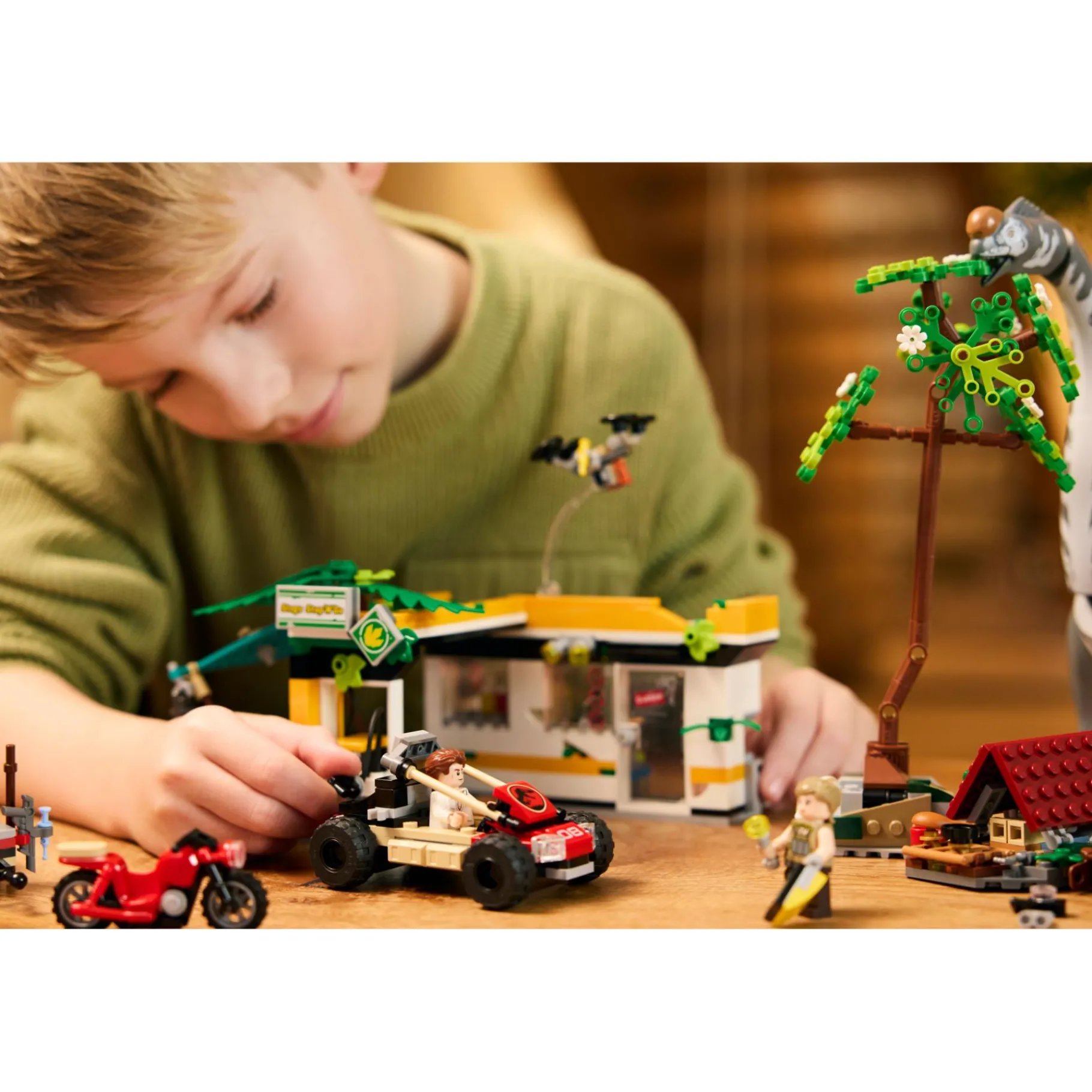 Bouwstenen|Jongens>LEGO 76973 Jurassic World Raptor en Titanosaurus opsporingsmissie