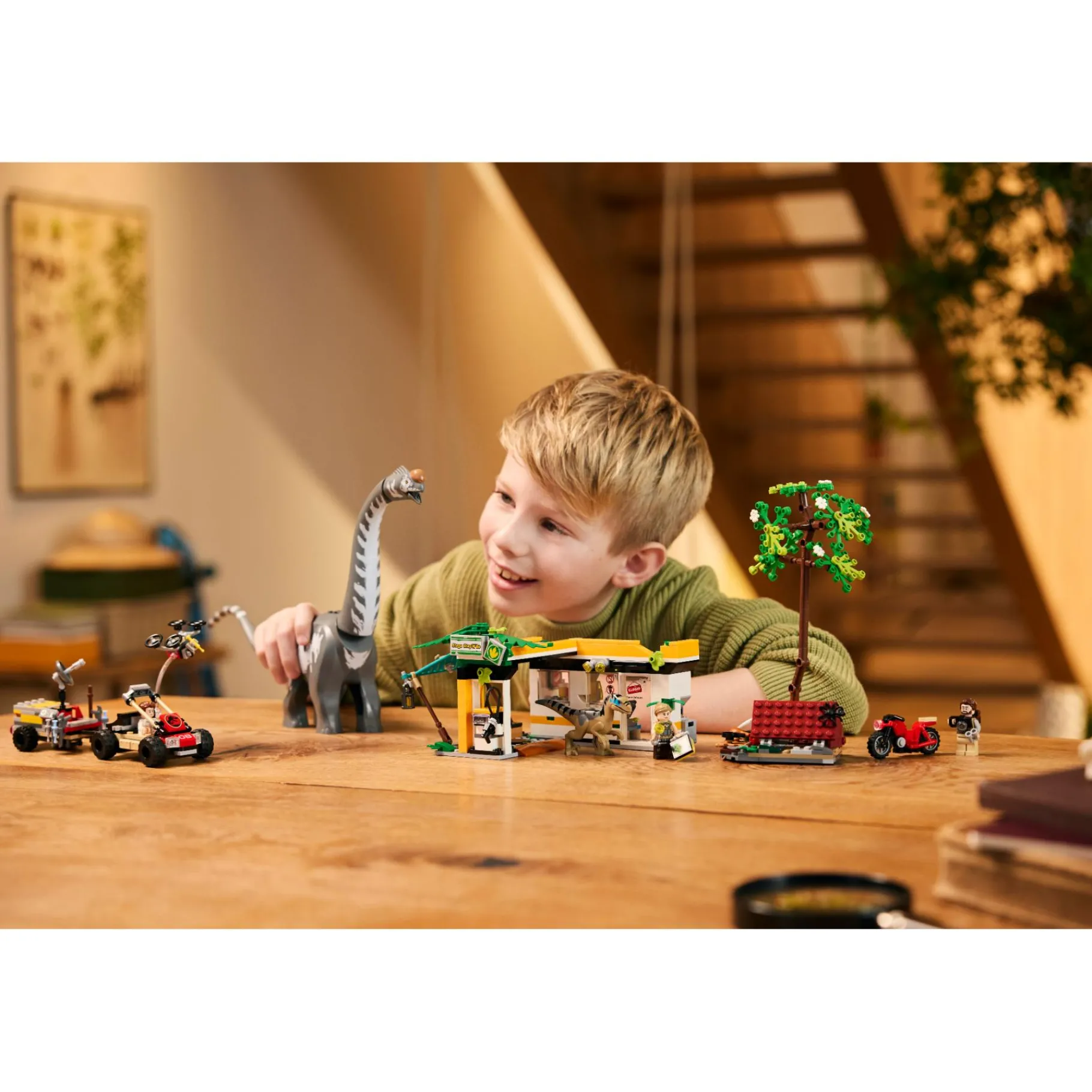 Bouwstenen|Jongens>LEGO 76973 Jurassic World Raptor en Titanosaurus opsporingsmissie
