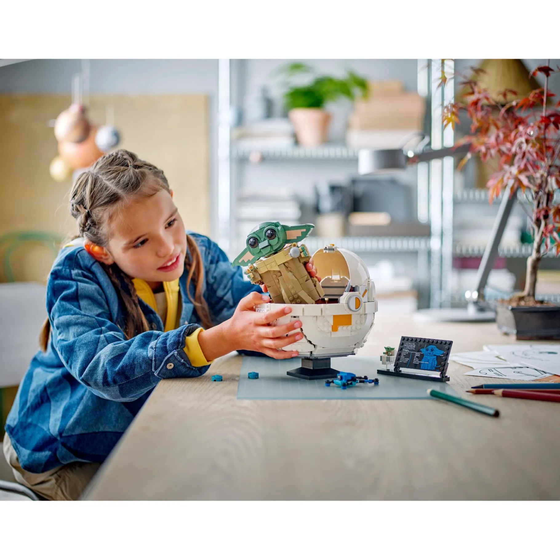 Jongens|Bouwstenen>LEGO 75403 Star Wars Grogu met zweefkinderwagen