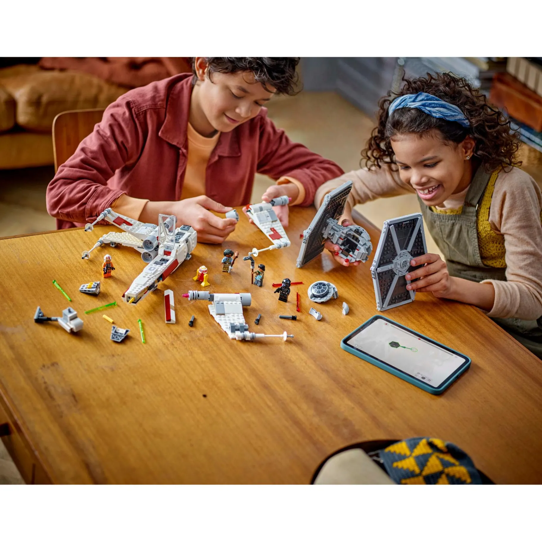 Jongens|Bouwstenen>LEGO 75393 Star Wars TIE Fighter en X-wing combi