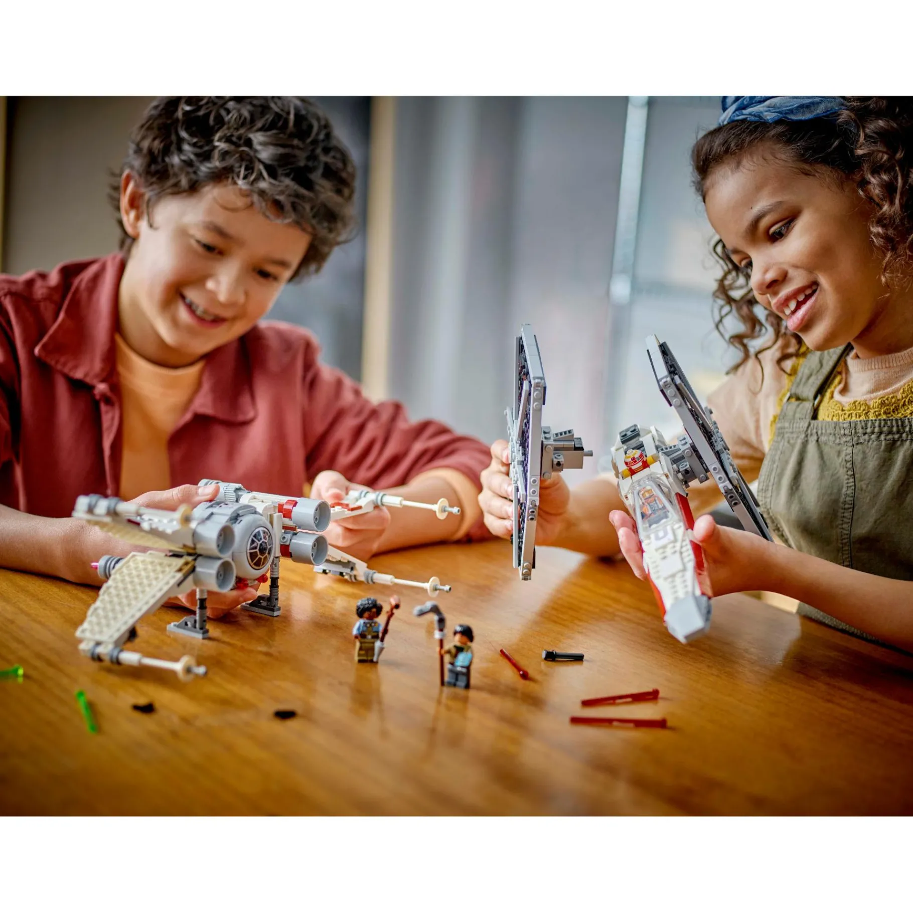 Jongens|Bouwstenen>LEGO 75393 Star Wars TIE Fighter en X-wing combi