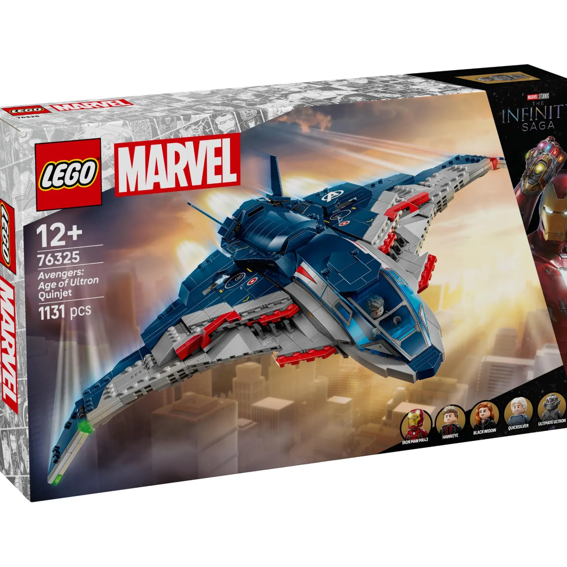 Bouwstenen>LEGO 76325 Super Heroes Marvel Avengers: Age of Ultron Quinjet