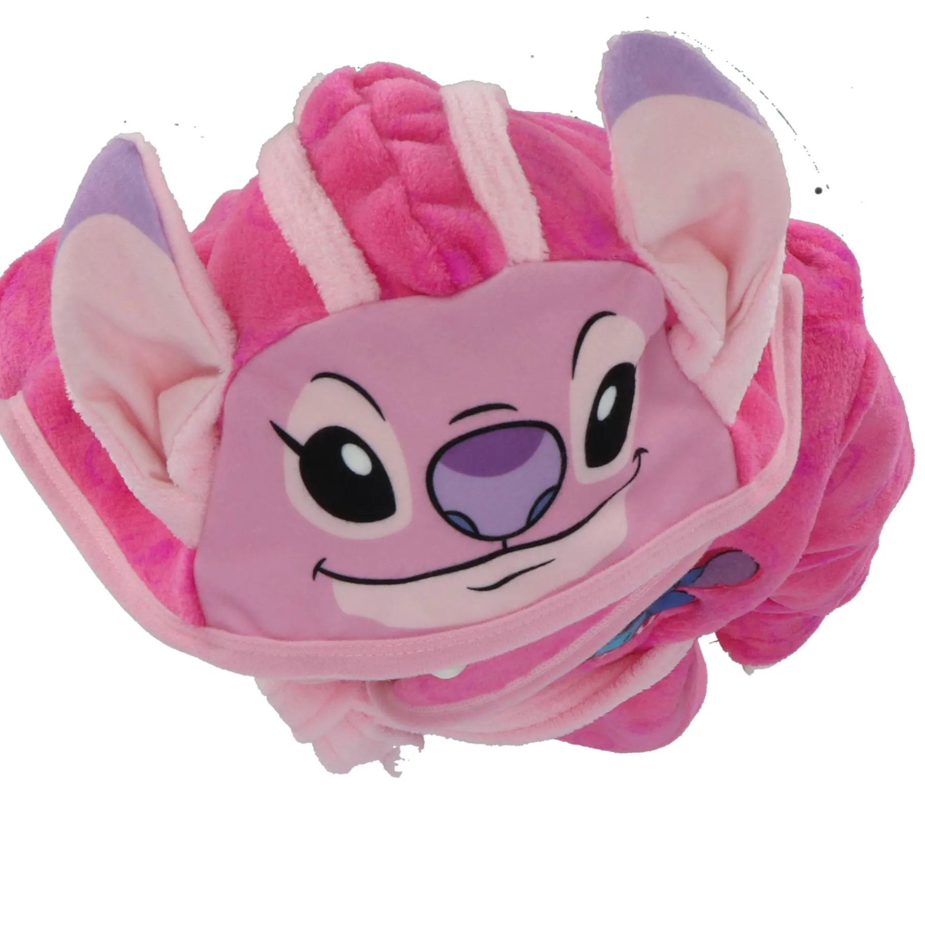 Kinderpyama's> Lilo & Stitch badjas roze maat 110-116