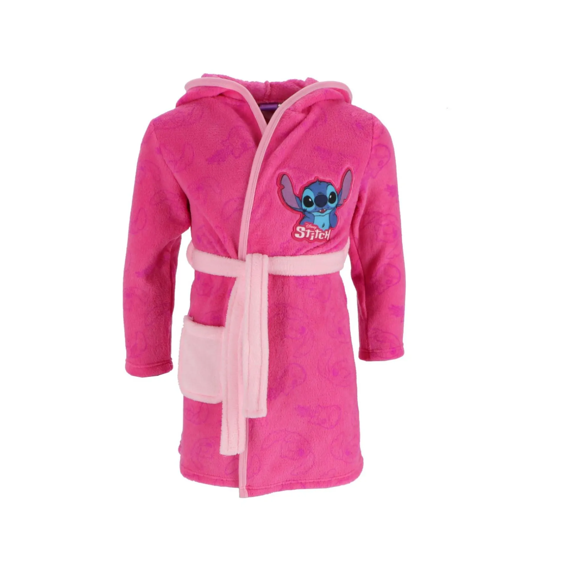 Kinderpyama's> Lilo & Stitch badjas roze maat 98-104