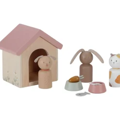 Loopfiguren|Looptrainer> Little Dutch Aanvulset Poppenhuis Huisdieren