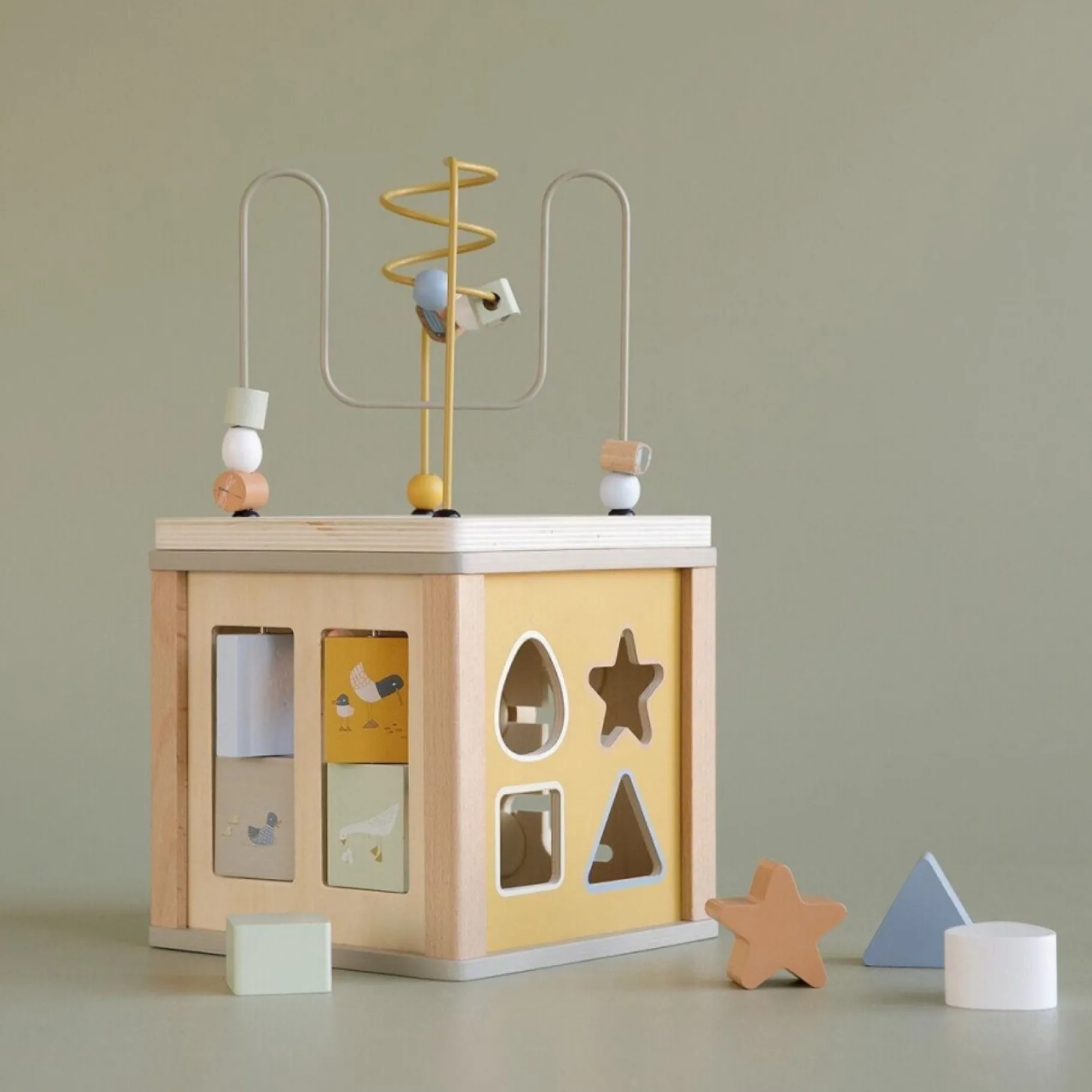 Babyspeelgoed>Tiamo Little Dutch Activiteitenkubus Goose