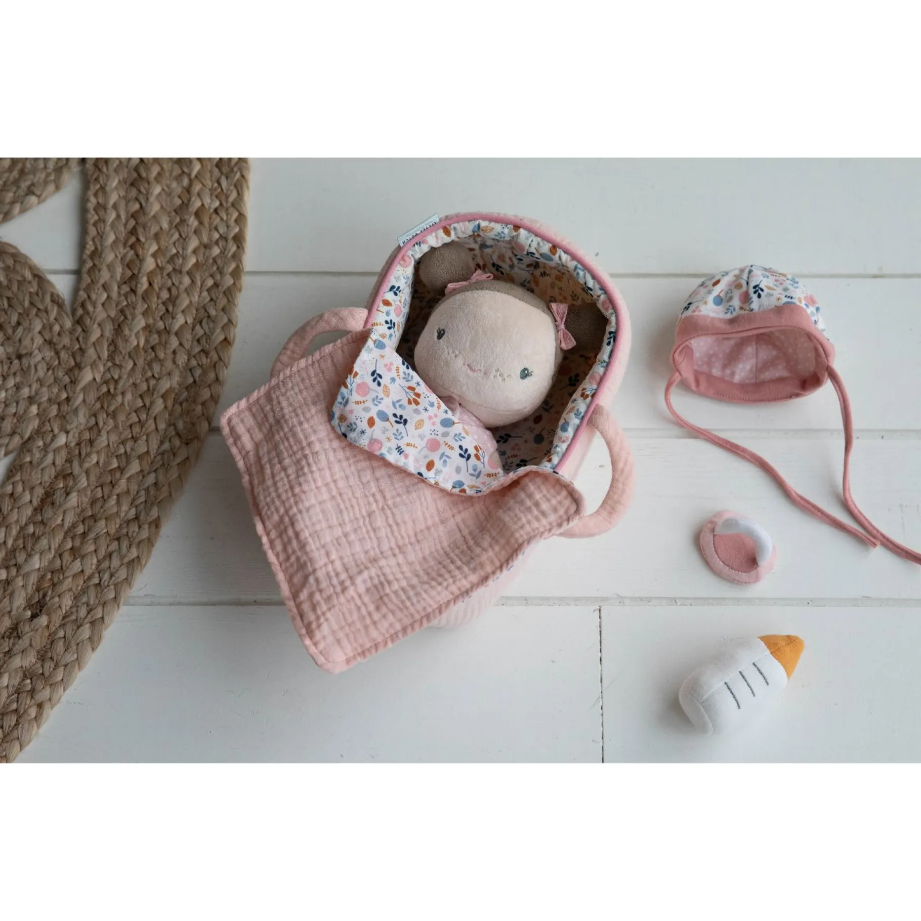 Poppen Zonder Functies>Tiamo Little Dutch Knuffelbabypop Rosa + Accessoires