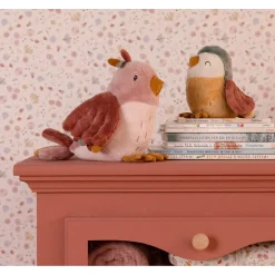 Plucheknuffels>Tiamo Little Dutch Knuffelvogel 20cm Flowers & Butterfli