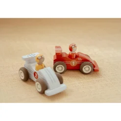 Voertuigen></noscript> Little Dutch pullback racewagens met pegdoll fsc