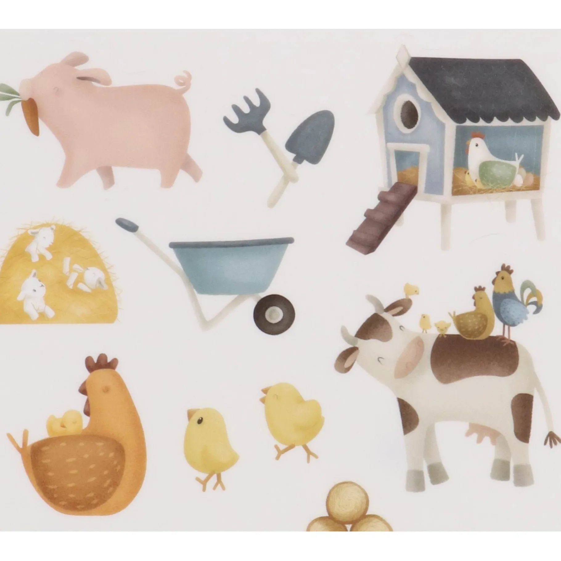 Stickers>Little Dutch raamstickers boerderij