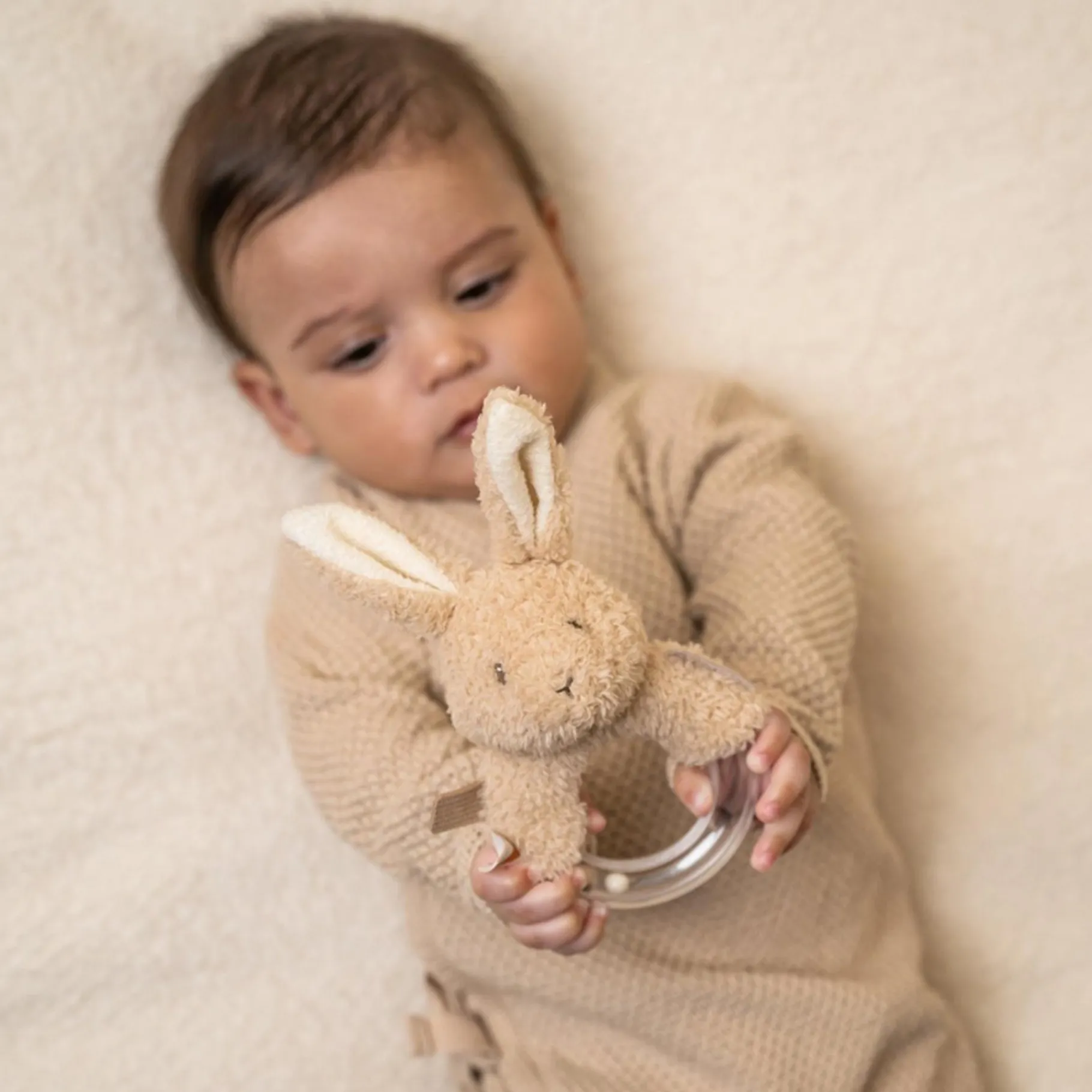Dieren Knuffels En Pluche> Little Dutch Ringrammelaar Baby Bunny