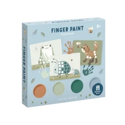 Verven / Schilderen> Little Dutch vingerverf set Forest Friends groen 14 delig