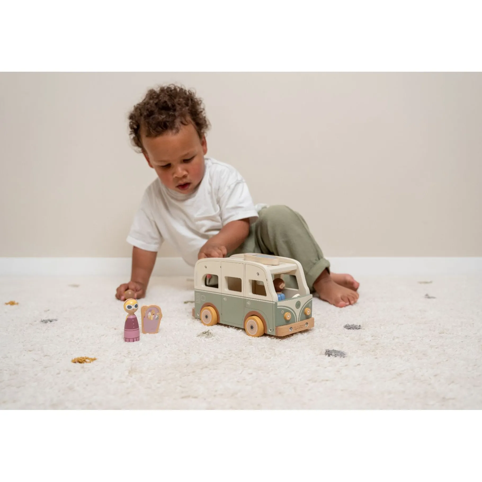 Voertuigen|Baby Voertuigen>Tiamo Little Dutch Vintage Camperbus Met Gezin