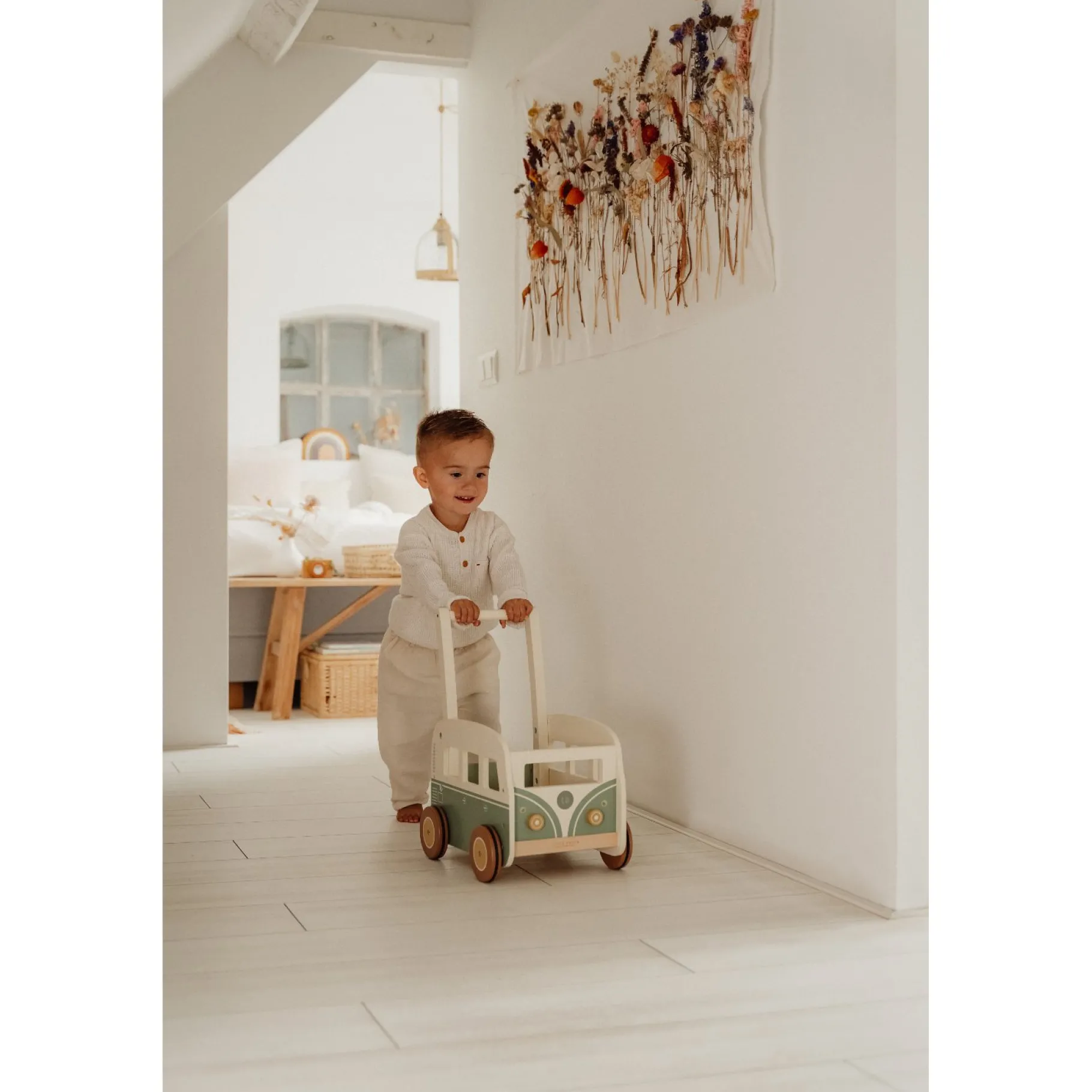 Loopfiguren|Looptrainer>Tiamo Little Dutch Vintage Loopwagen