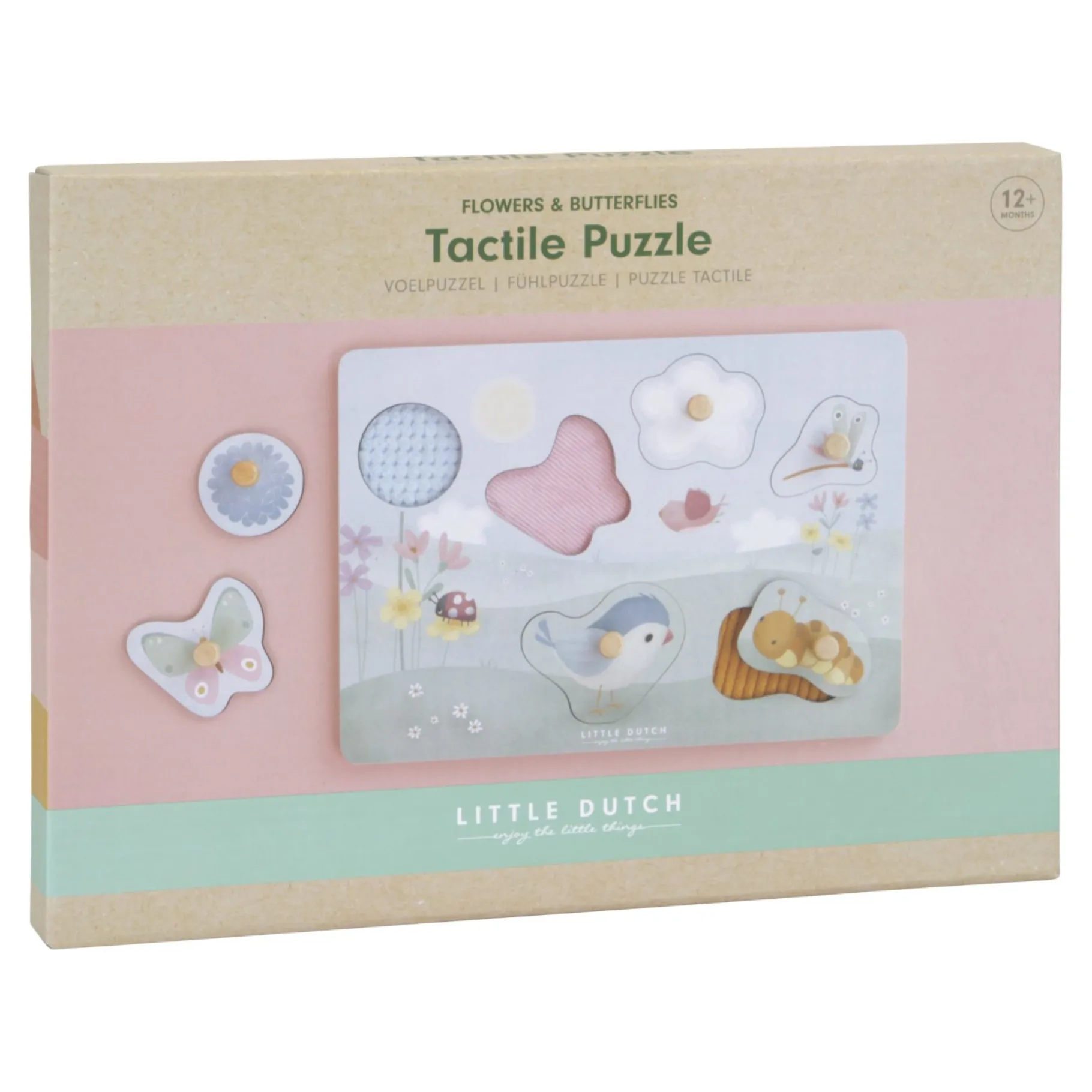 Babyspeelgoed>Tiamo Little Dutch Voelpuzzel Flowers & Butterflies