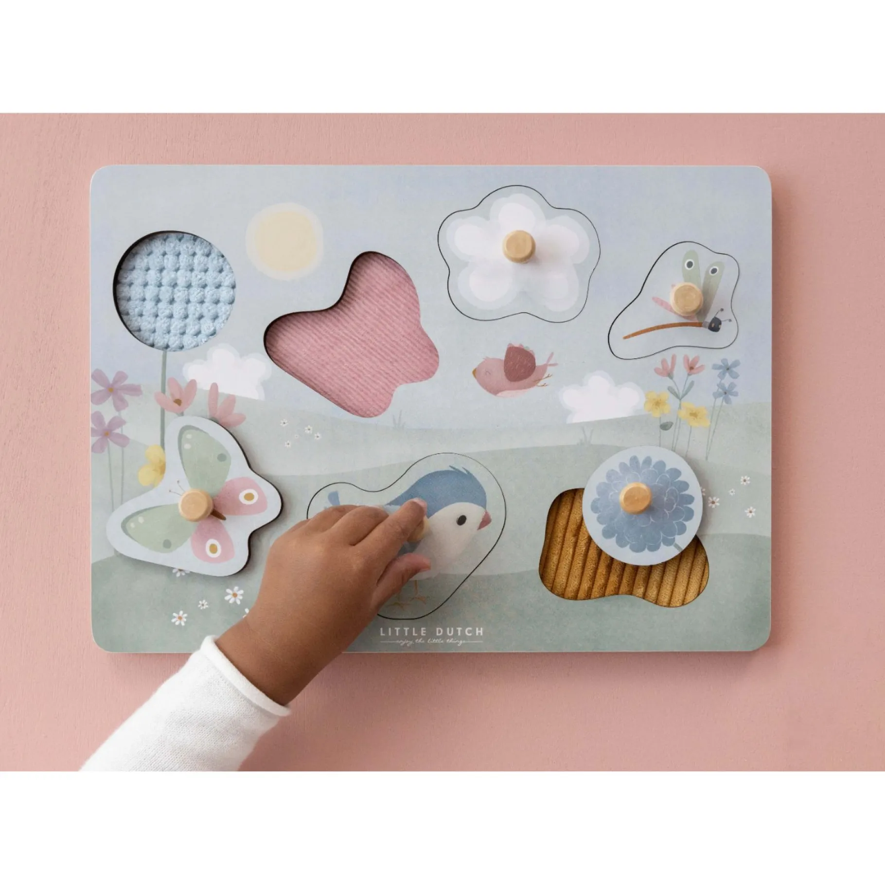 Babyspeelgoed>Tiamo Little Dutch Voelpuzzel Flowers & Butterflies