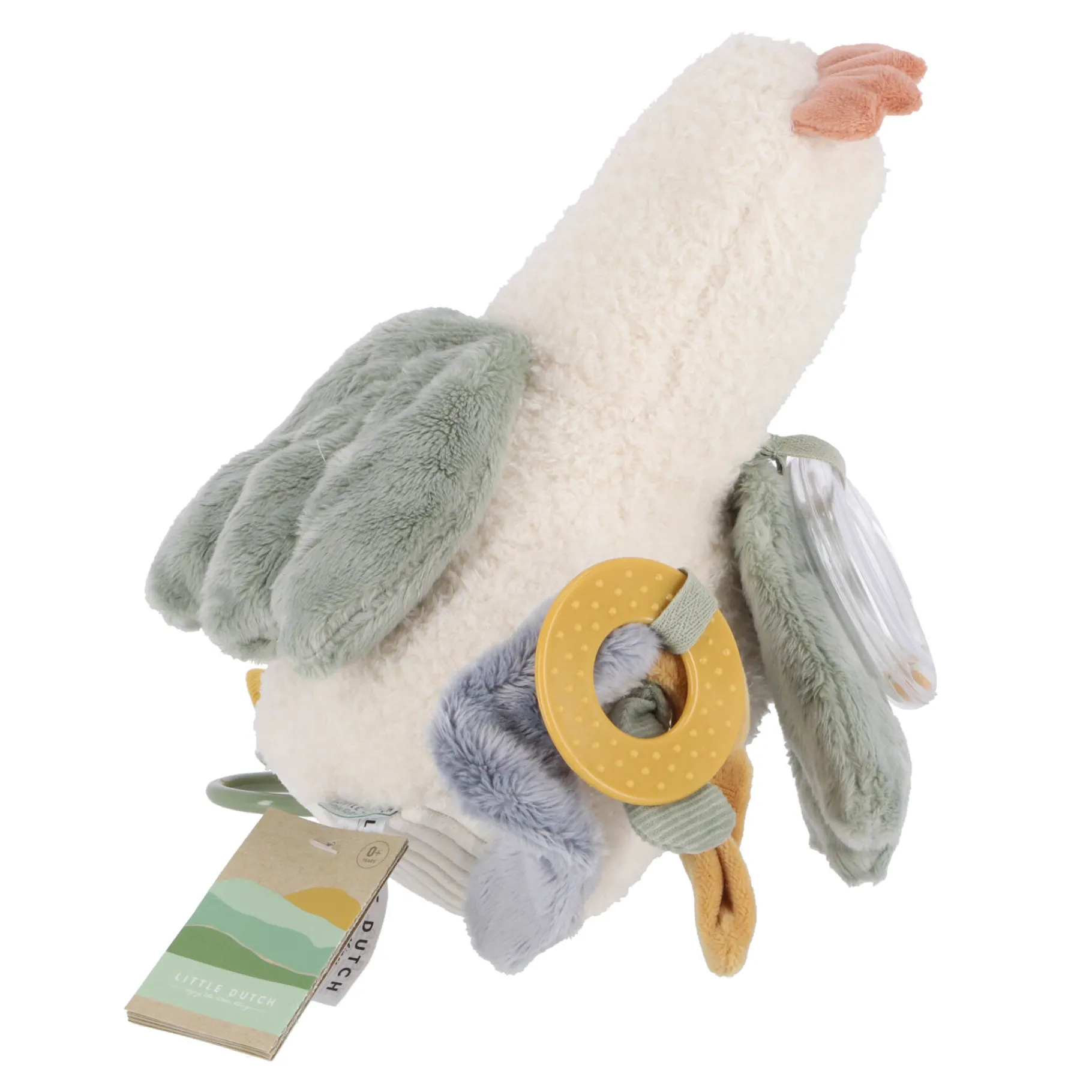 Plucheknuffels>Tiamo Little Farm Activiteitenknuffel Kip 25cm