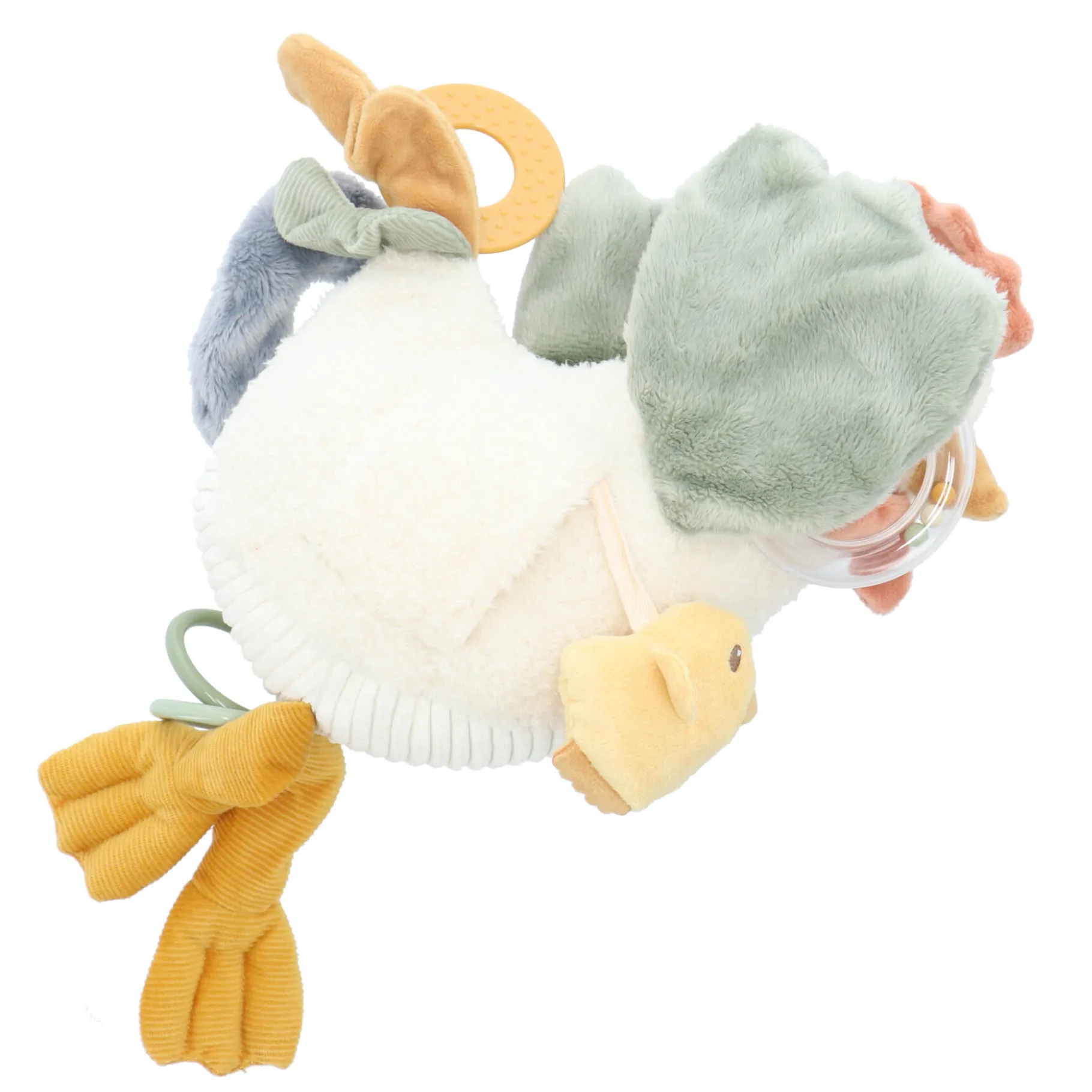Plucheknuffels>Tiamo Little Farm Activiteitenknuffel Kip 25cm