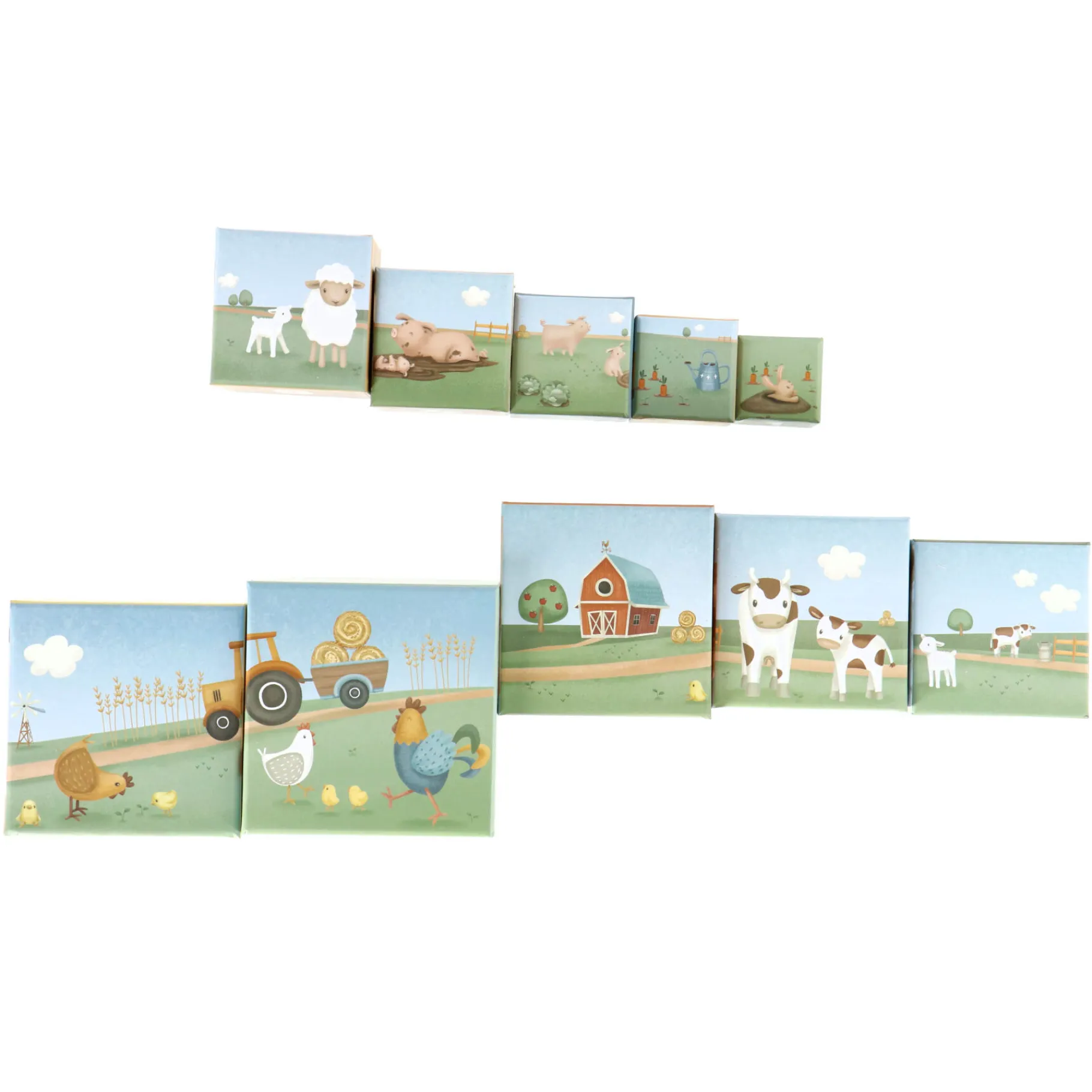 Stapeltorens>Tiamo Little Farm Kartonnen Stapeltoren