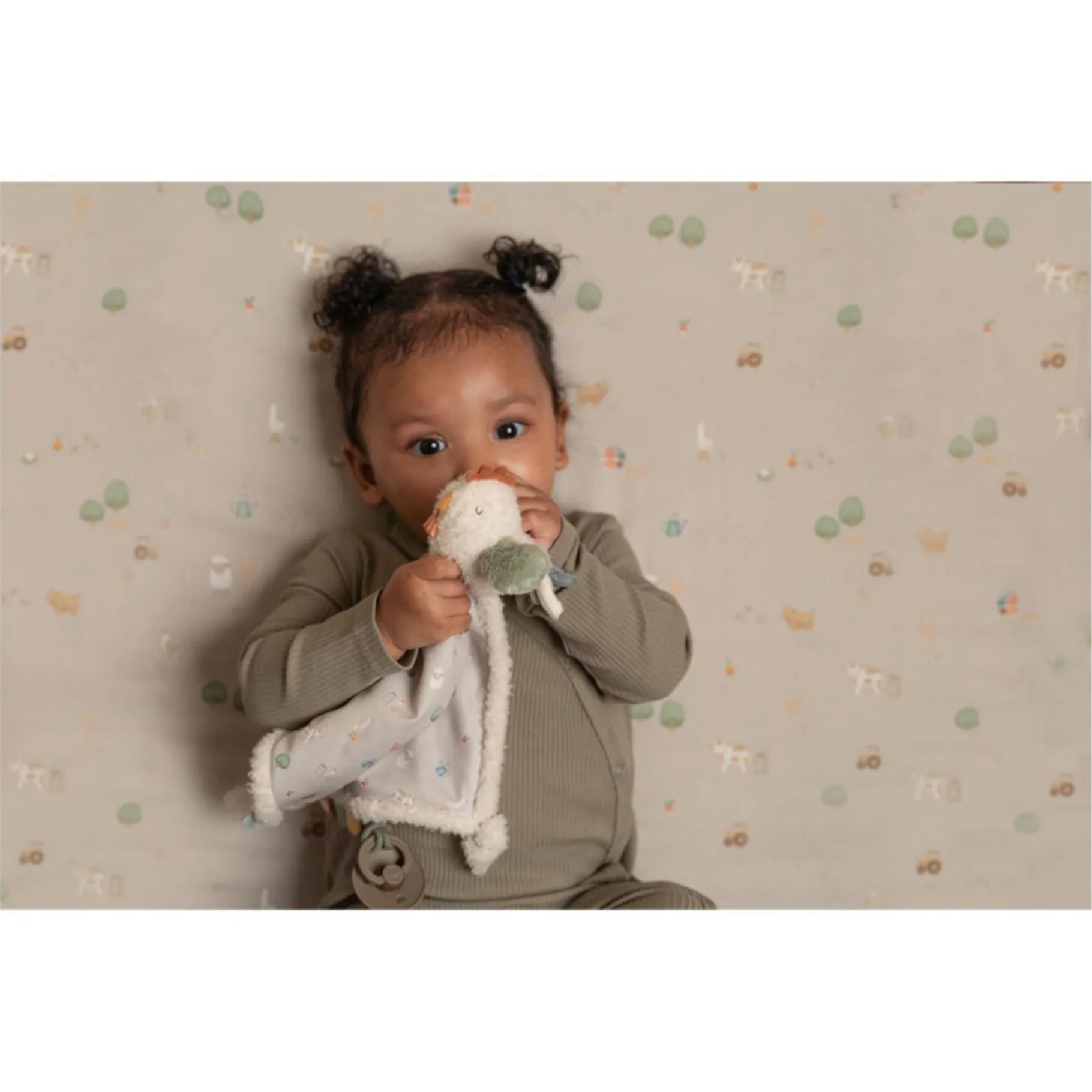 Knuffeldoekjes En Knuffelboekjes>Tiamo Little Farm Knuffeldoekje Kip