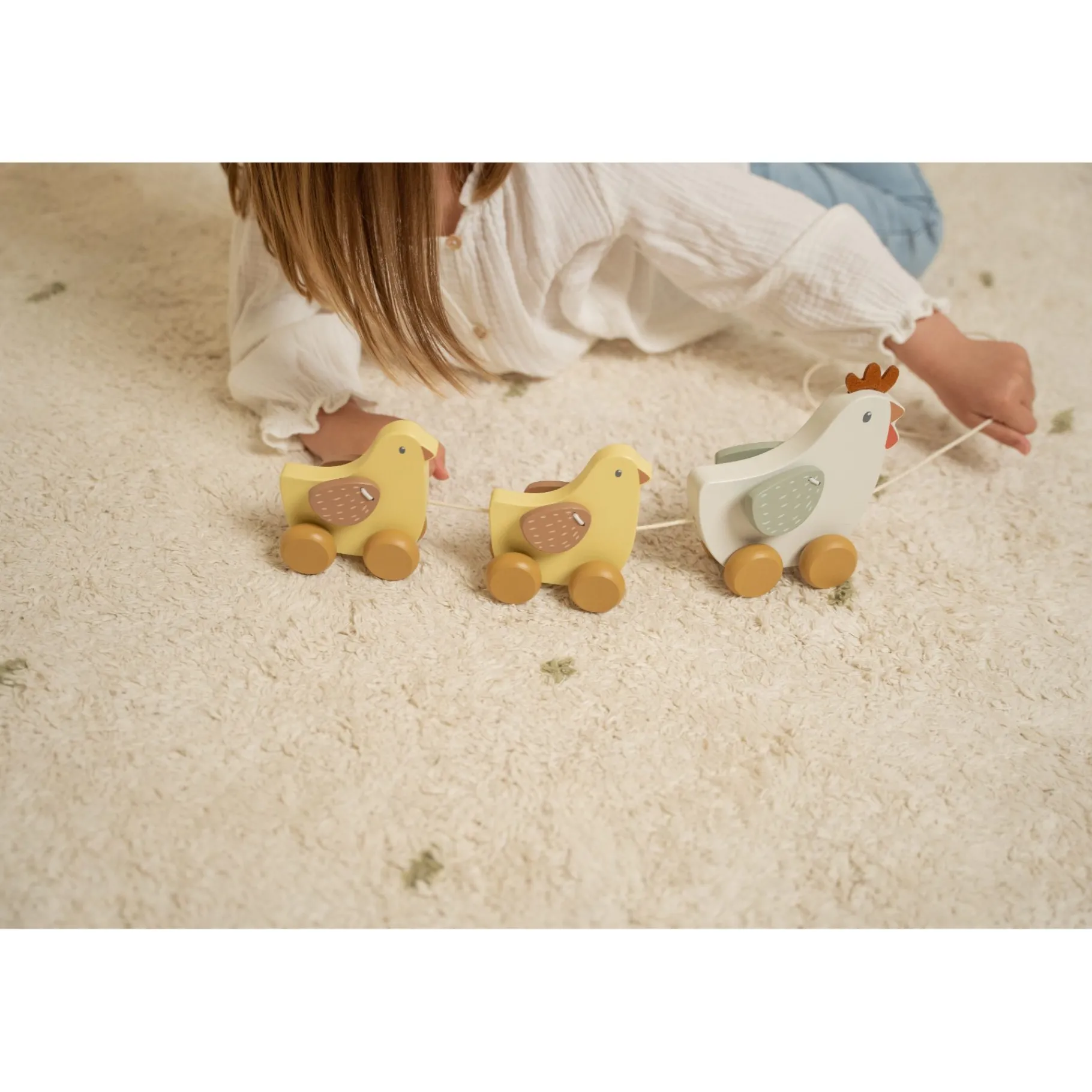 Plucheknuffels>Tiamo Little Farm Trekdier Kippen