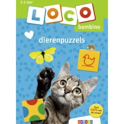 Educatief Baby- En Peuterspeelgoed> Loco Oefenboekje Bambino Dierenpuzzels