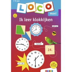 Educatief Baby- En Peuterspeelgoed> Loco Oefenboekje Maxi Klokkijken