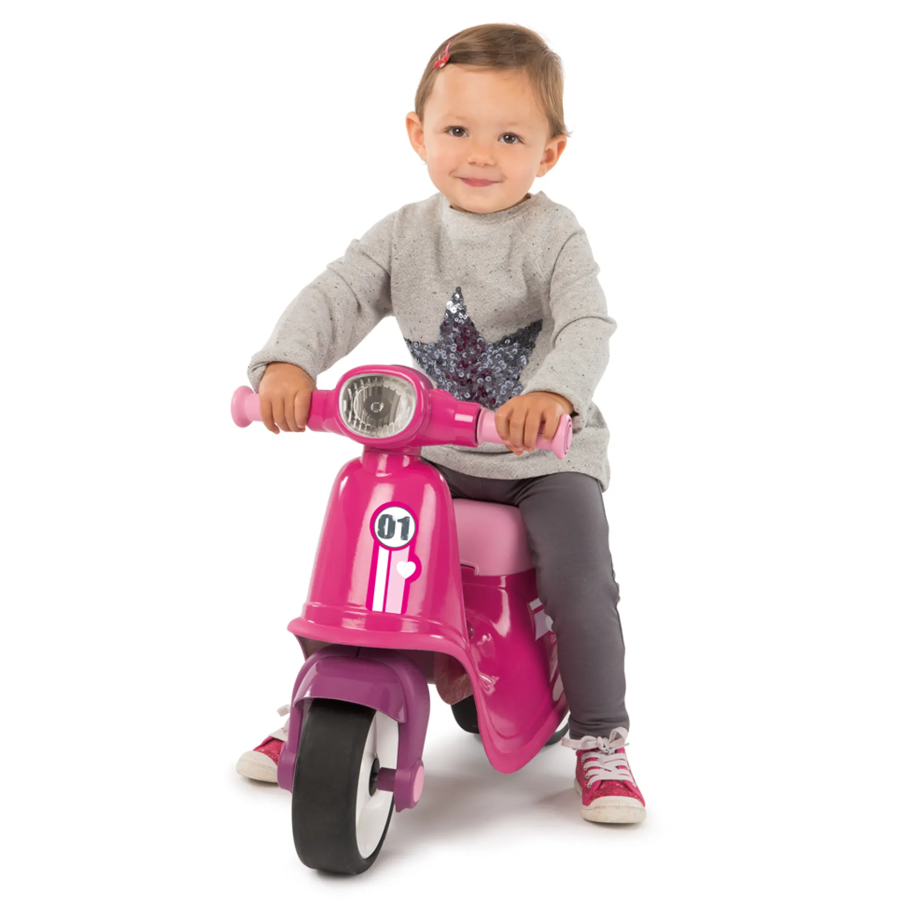 Loopfiguren>Smoby Loopfiguur Scooter Roze