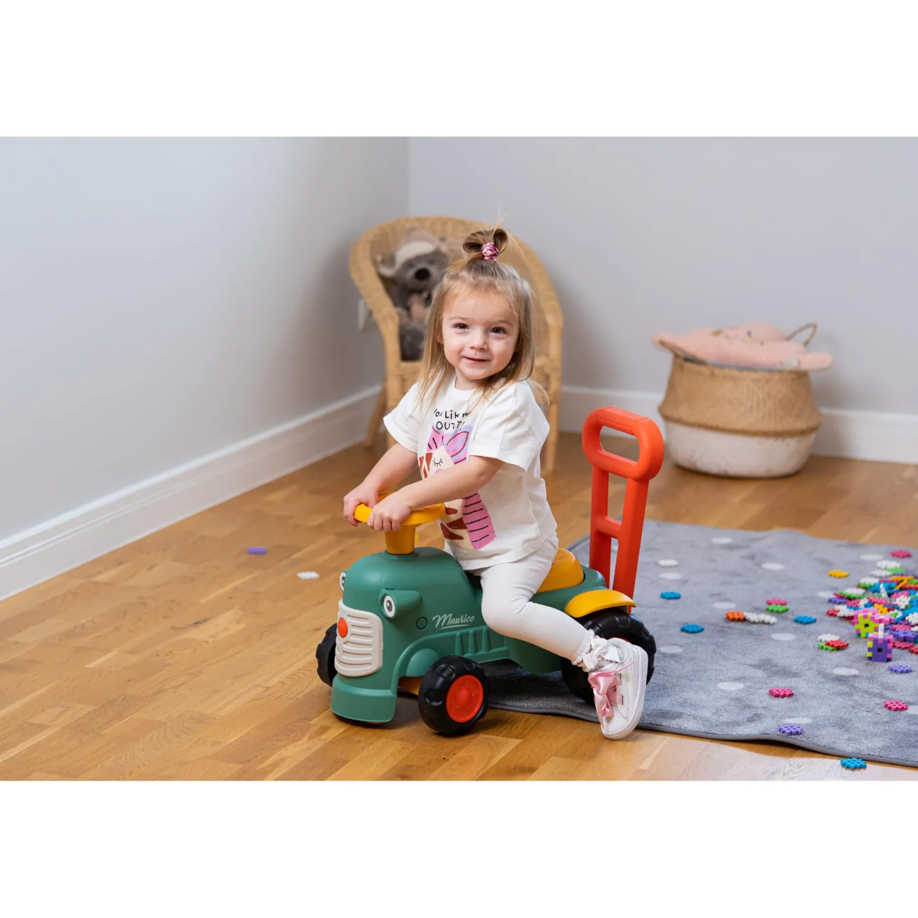 Loopfiguren|Looptrainer> Loopfiguur tractor maurice groen