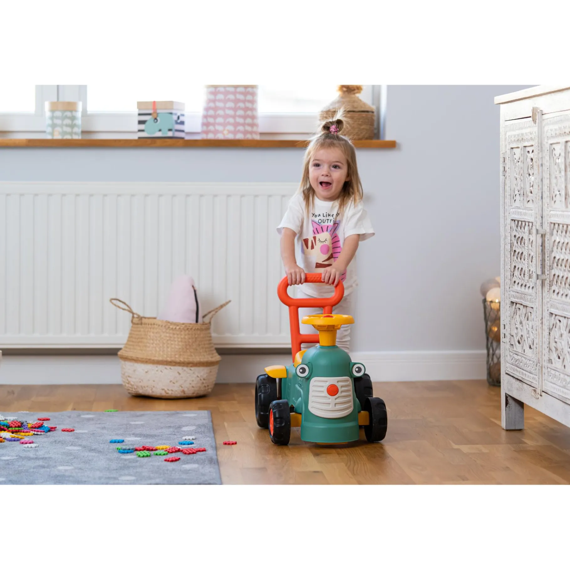 Loopfiguren|Looptrainer> Loopfiguur tractor maurice groen