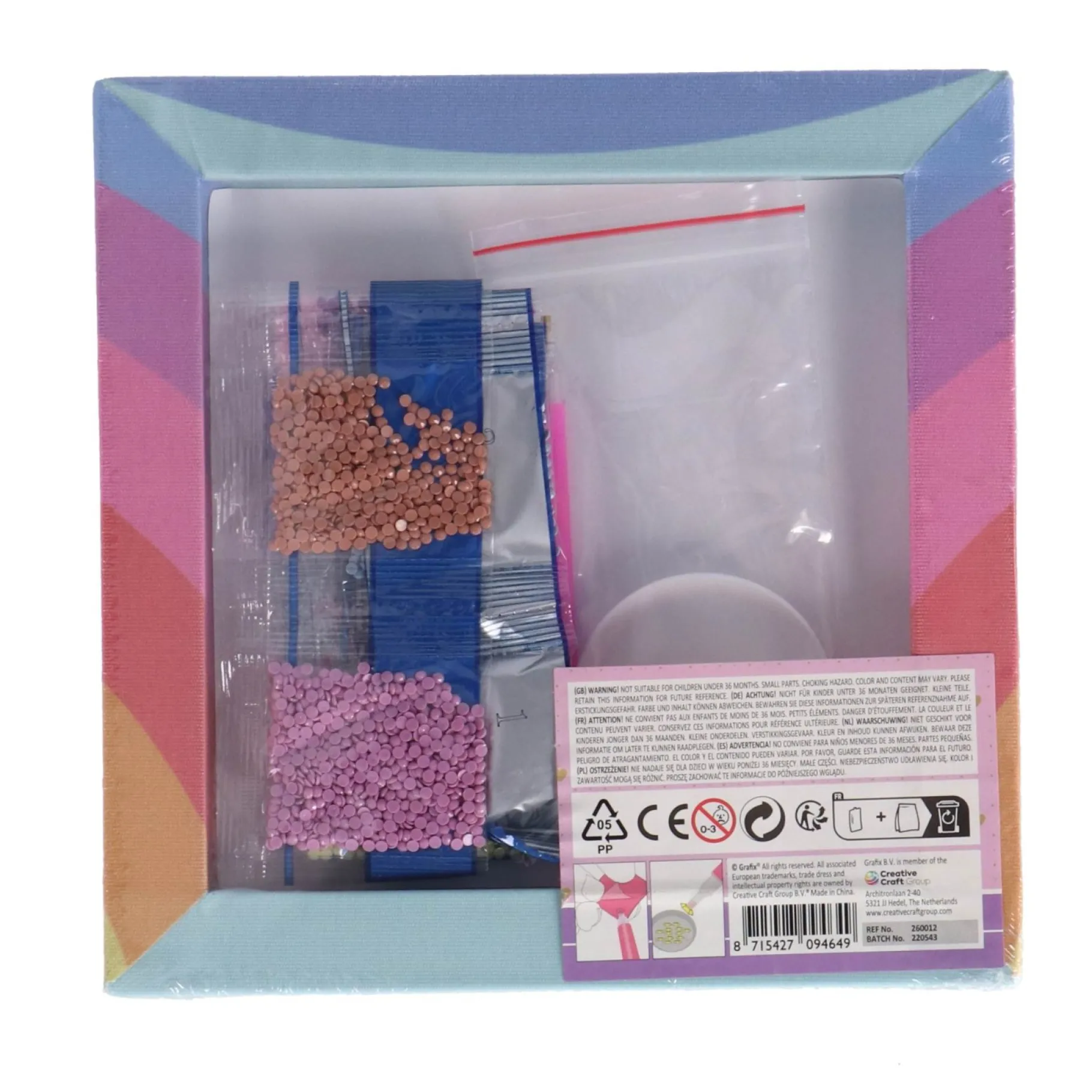 Diamond Painting>Grafix Maak Je Eigen Diamond Painting Canvas 20x20 cm 2 assorti