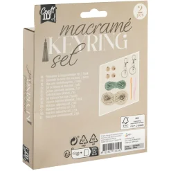 Knutselsets> Macrame Sleutelhanger Maken Set 2 St. 2 Assorti Nr