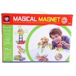 3D Puzzels></noscript>Science Magnetische tegels diverse vormen 77 delig 5,5 Cm