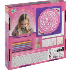 Tekenen / Kleuren> Mandala designer 25x25 cm  6 kleurpotoden, 10  sheets en 50 stenen