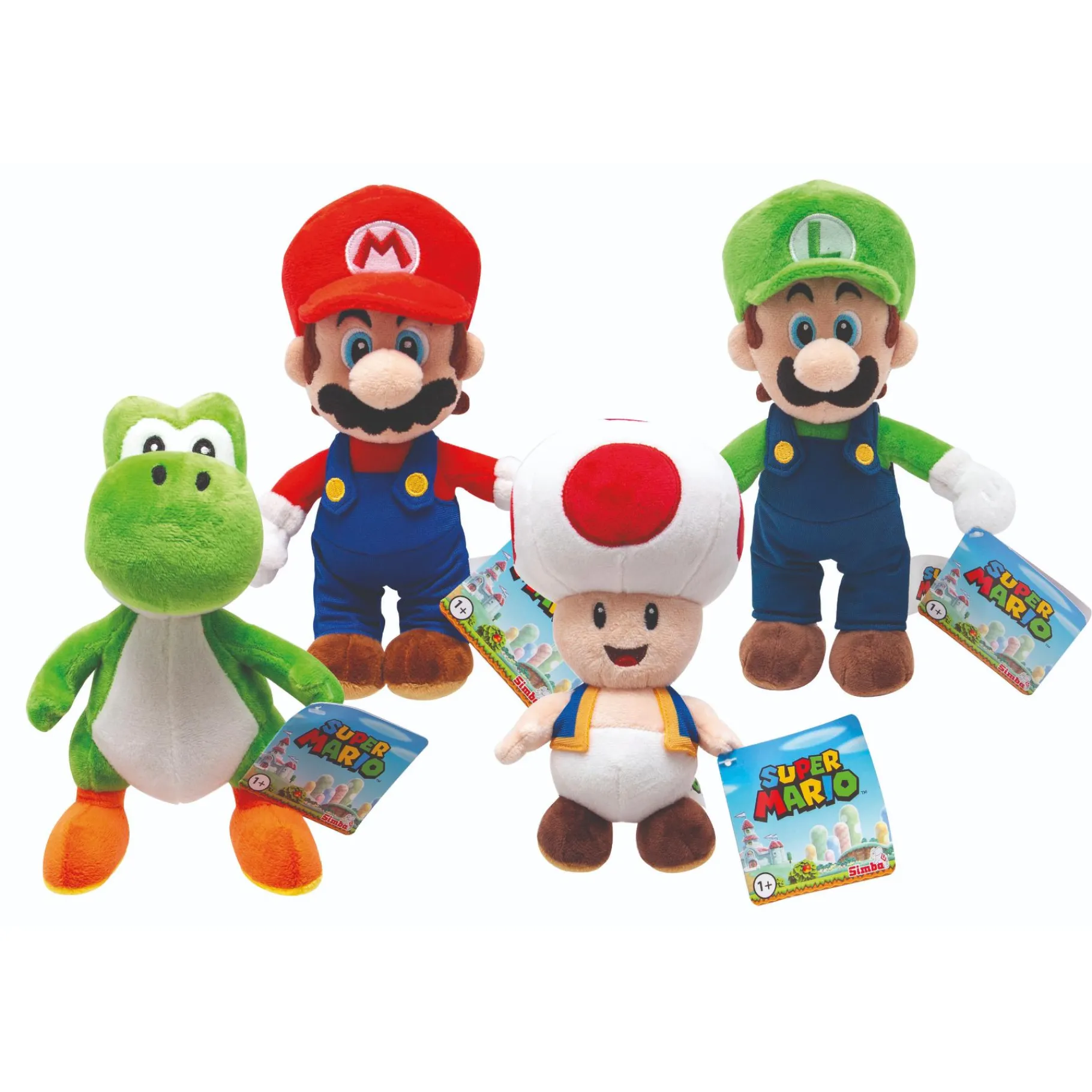 Overige> Mario pluche 20 cm 4 assorti