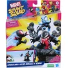 Speelsets|Jongens>Hasbro Marvel Stunt Squad Speelset Venom VS Miles Morales Middel Assorti