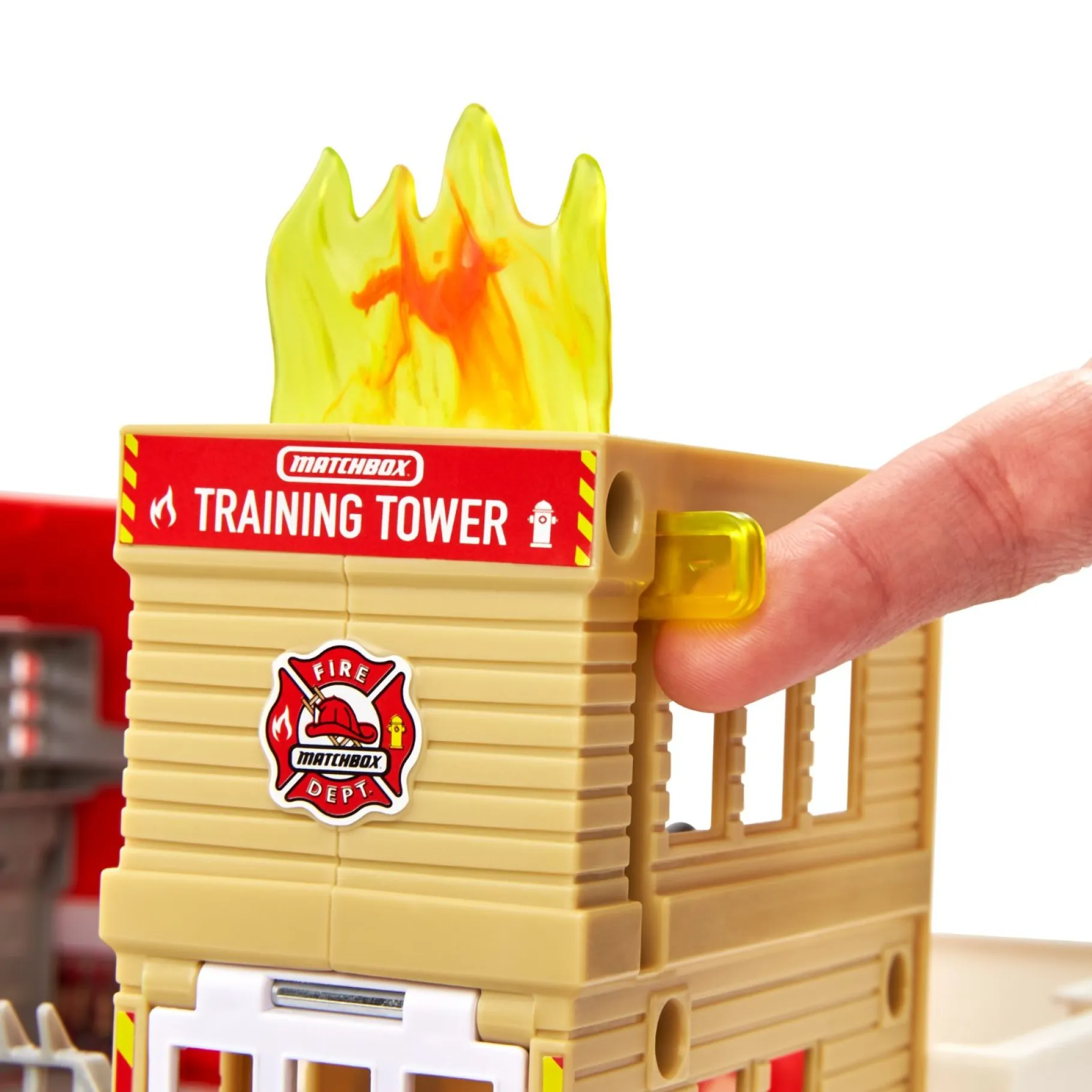 Auto's|Jongens>Mattel Matchbox Action Drivers Fire Station Rescue Playset O/S (Sounds Only)