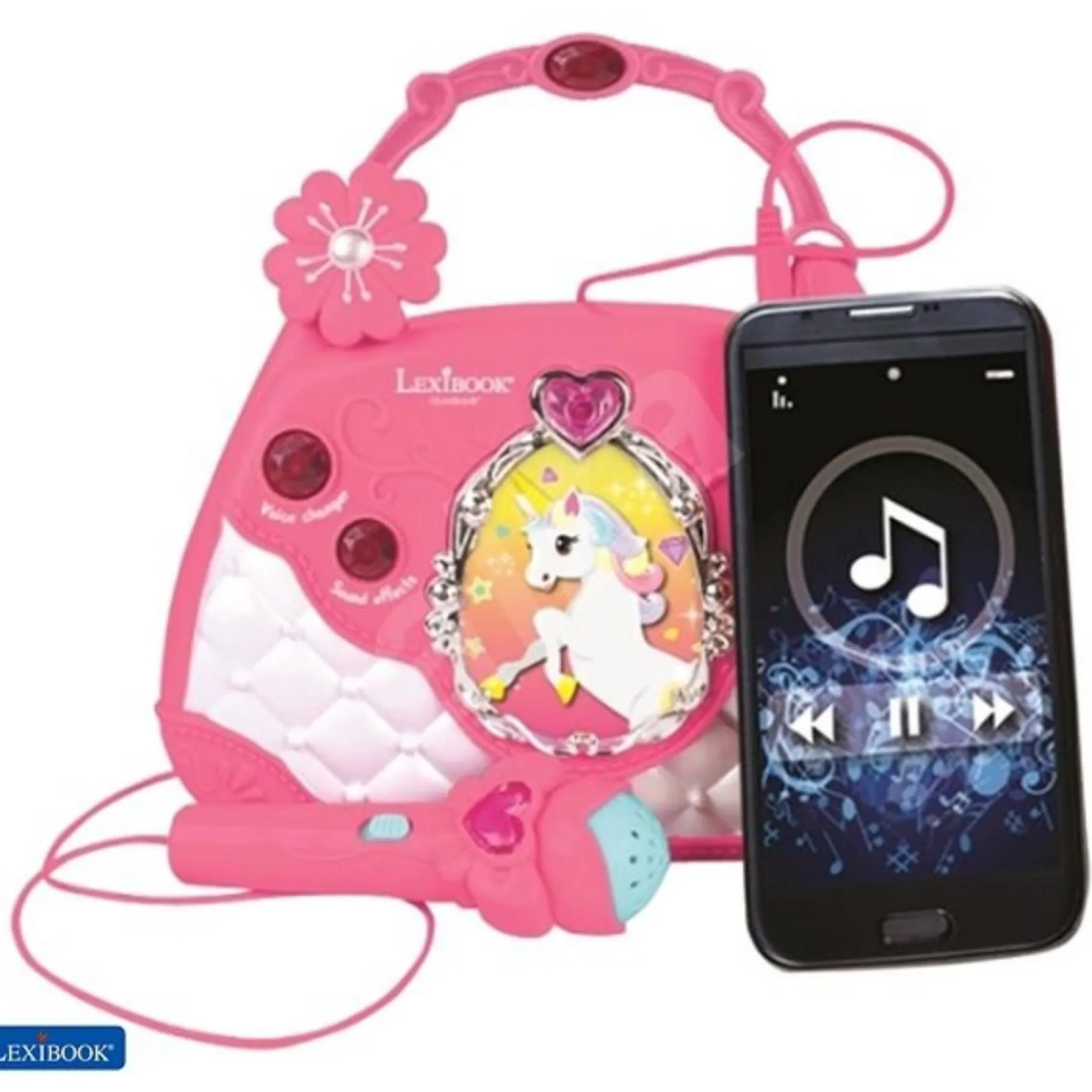 Speelgoedmicrofoons> Meezing Handtas Unicorn