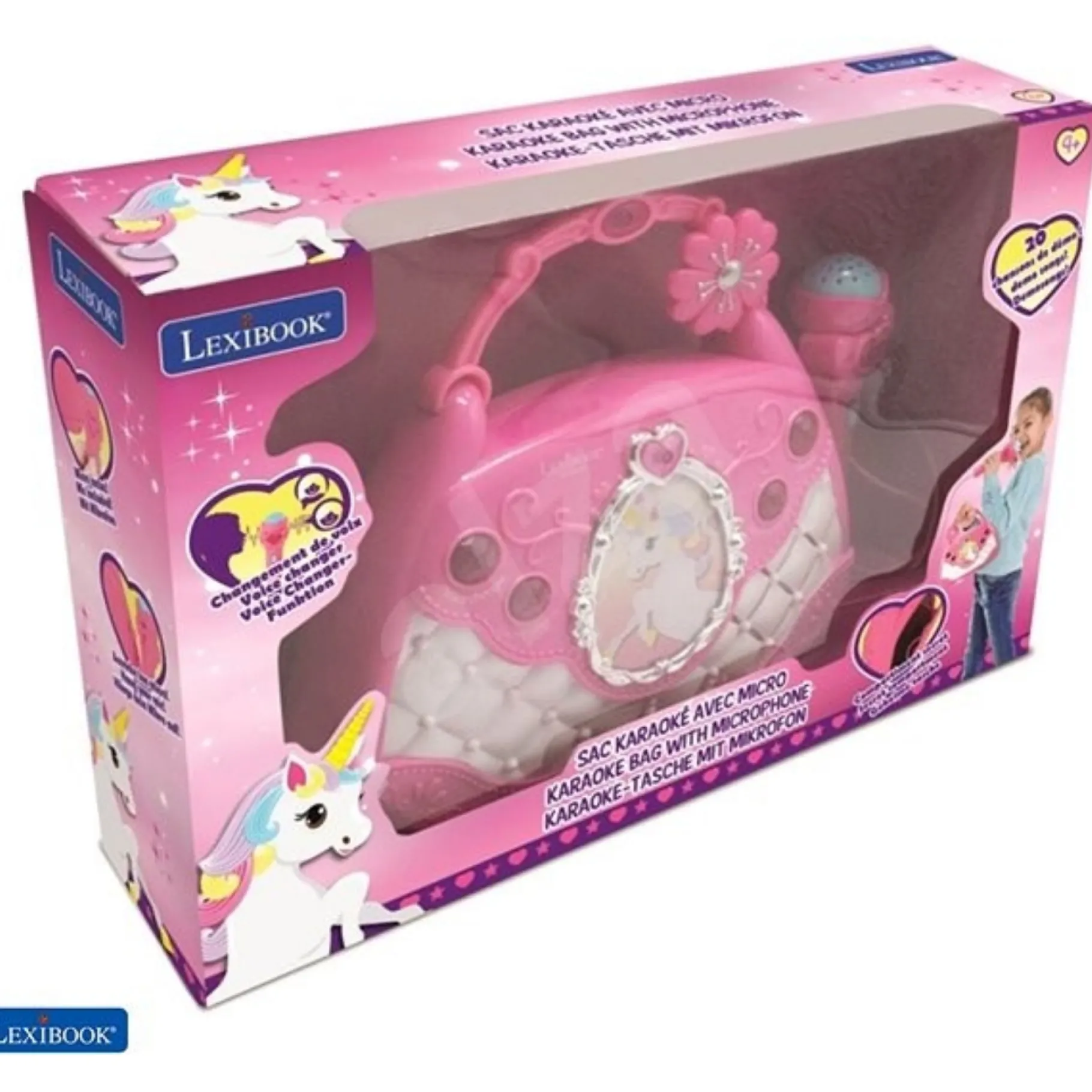 Speelgoedmicrofoons> Meezing Handtas Unicorn