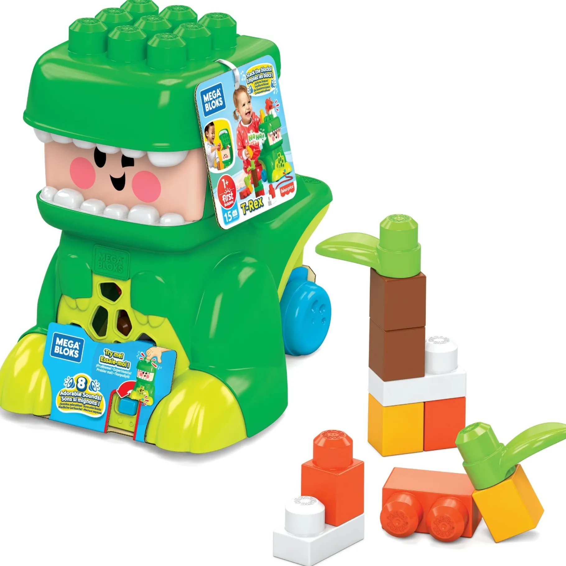 Speelsets Peuter>Mega Bloks First Builders T-Rex